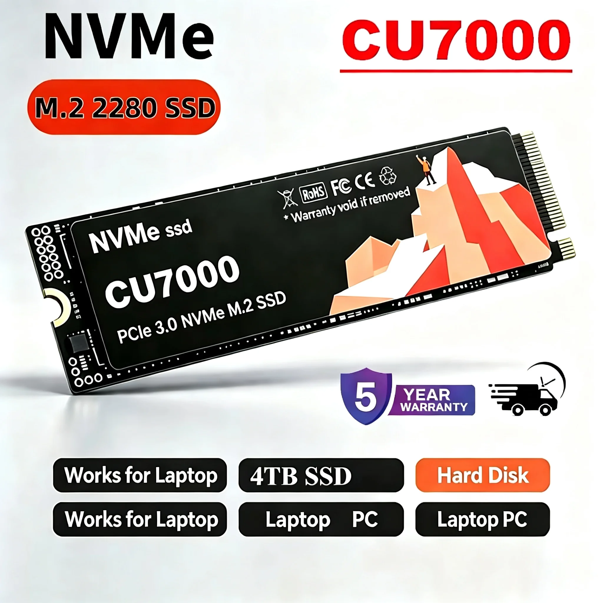 Ssd 500Gb - CU7000 SSD M.2 NVMe Internal Solid