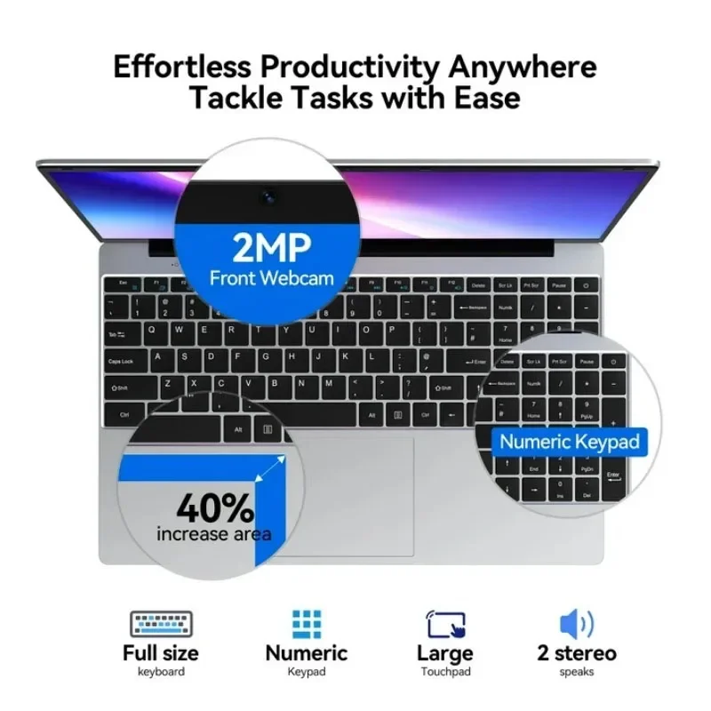 2026 New 15.6' Intel N150 Wind - đánh giá và giá Ssd 2Tb