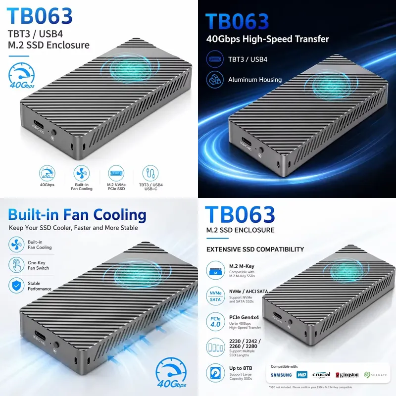 AP01 for Active Cooled 3 USB4  - đánh giá và giá Nvme Ssd